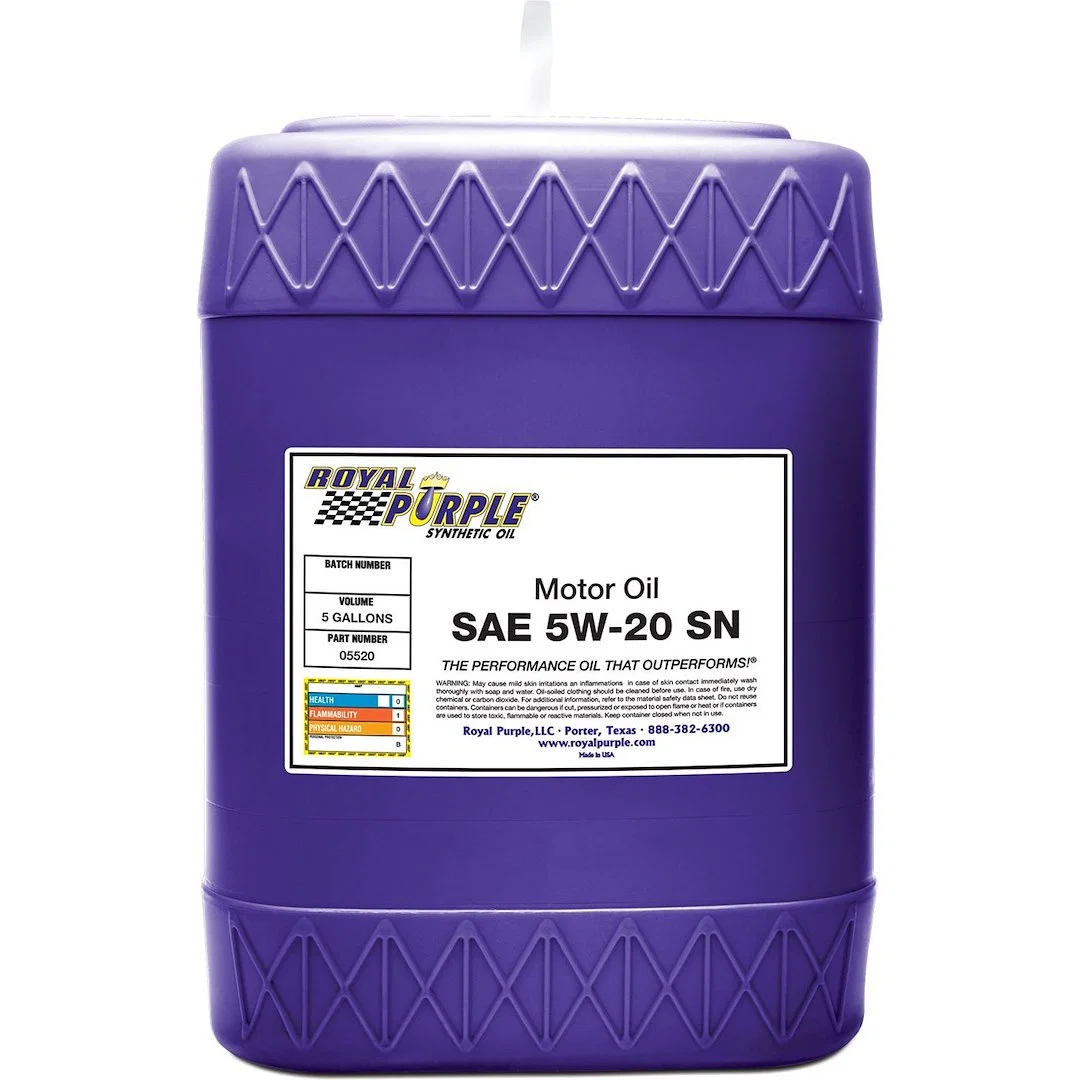 05520 – ROYAL PURPLE Oil, SAE 5W-20 Synthetic 5 Gallon Pail Single